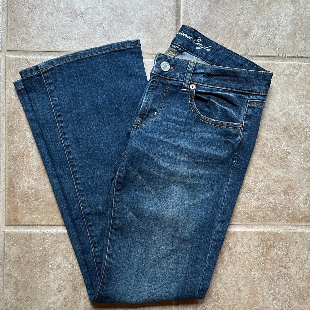 American Eagle Outfitters Dark Blue Boot Cut Jeans